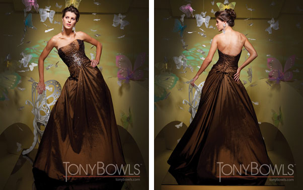 Rochie de seara maro Tony Bowls